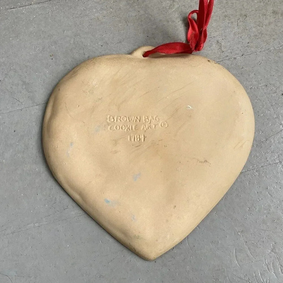 VTG Brown Bag Cookie Art Mold 1984-5 Heart Doves Wedding Birds Ann Gingerbread - Picture 8 of 12